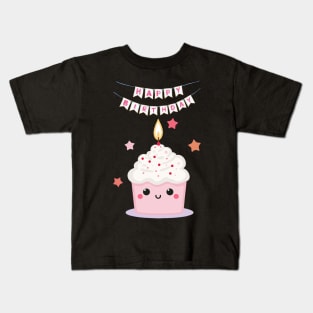 Happy Birthday Cupcake Kids T-Shirt